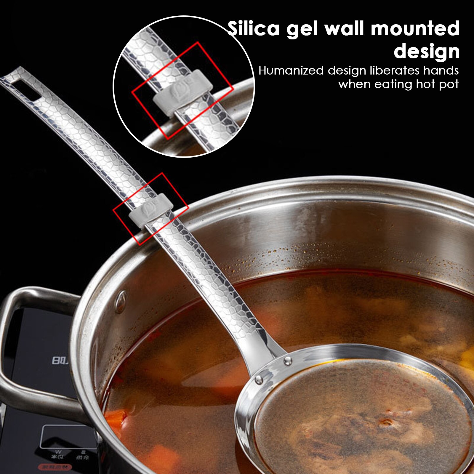 Skimmer Slotted Spoon For Cooking Rustproof Fine Mesh Strainer Spoon Stainless Steel Multi-functional Metal Strainer With Handle