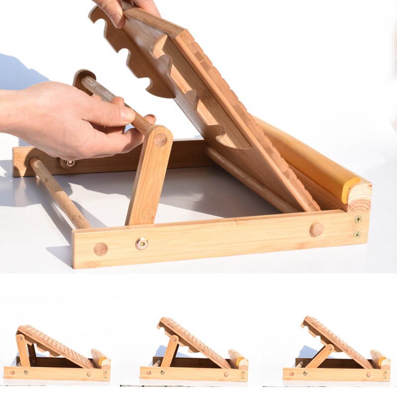Home Gym Fitness Wooden Slant Board Anti-Slip Calf Ankle Stretcher Adjustable Incline Foot Legs Stretching Tool