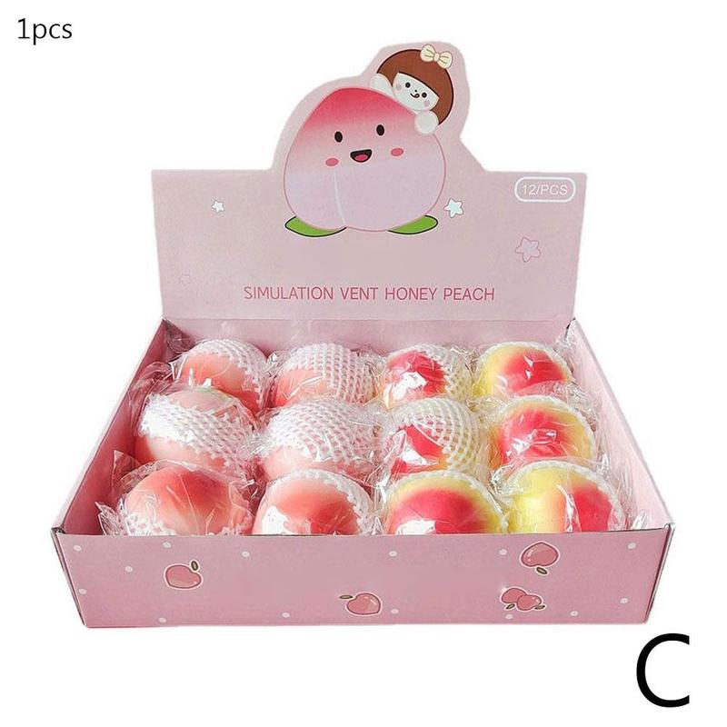 Mond Kuchen Wassermelone Pfirsich Hamburger Mais Anti betonen Ball Lustige Gerät entlüften Dekompression Spielzeug Autismus betonen Linderung Spielzeug: C