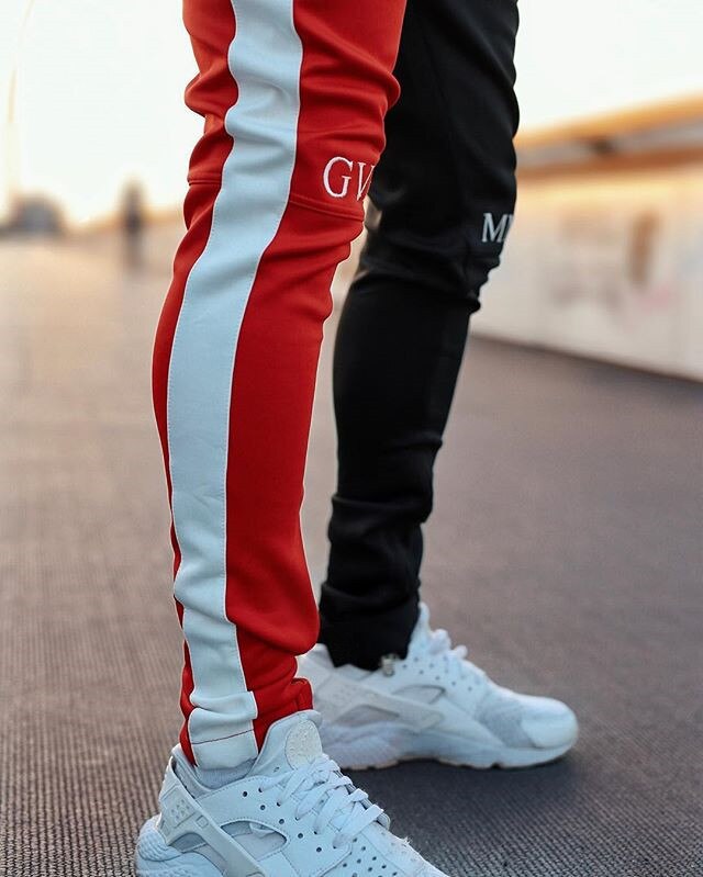 Joggingbyxor herr träningsbyxor casual manlig byxa hip hop man tighta byxor streetwear byxor herr