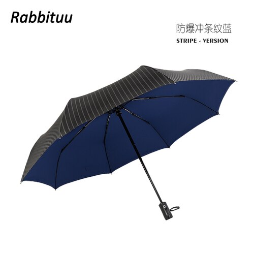 Stor automatisk mænd paraply træ folde vindtæt uv beskyttelse enkel regn parasol paraply paraply business paraply  mm60ys: C