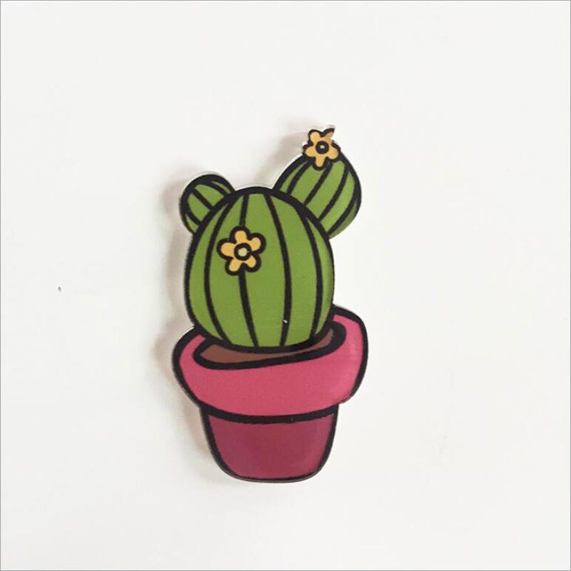 2 Stuks Cartoon Leuke Cactus Magneet Sticks Vetplant Koelkast Magneten Huishoudelijke Keuken Decor Accessoires Koelkast Magneten: B643