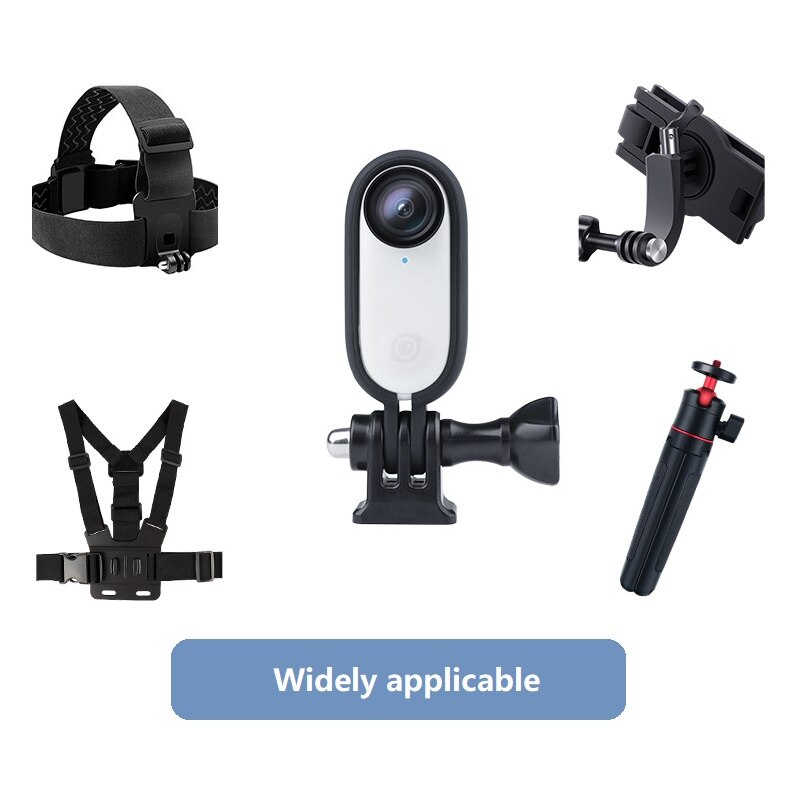 Insta 360 gehen2 kühlrahmen, widerstandsfähig , 1/4 adapterhalterungsbasis für insta 360 gehen 2 kamerazubehör