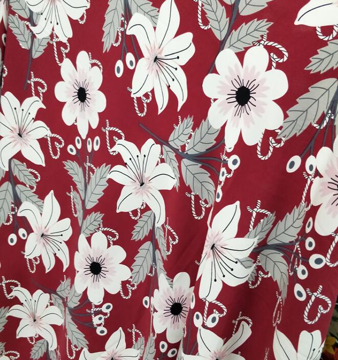 Soft Chiffon Dress Fabric dress blouse slightly stretchy shirt material DIY sewing textile Summer dress material: 4