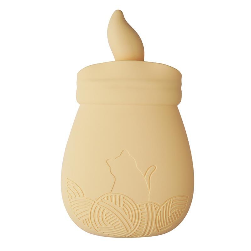 Water Bottle Solid Color Thick Silicone Rubber Water Bottle Irrigation Hand Warmers Warm Palace Warm Bag: Yellow