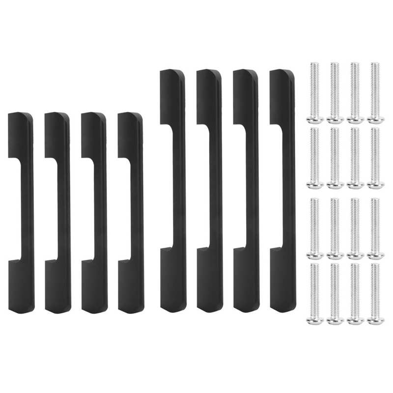 4 Sets Furniture Closet Handle Aluminum Alloy Wardrobe Door Pull Handle Cabinet Hardware Fitting Accessories