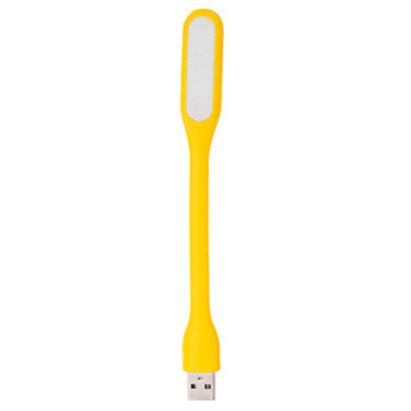 mini USB LED book light summer flexible foldable USB LED light mobile power computer notebook: YELLOW