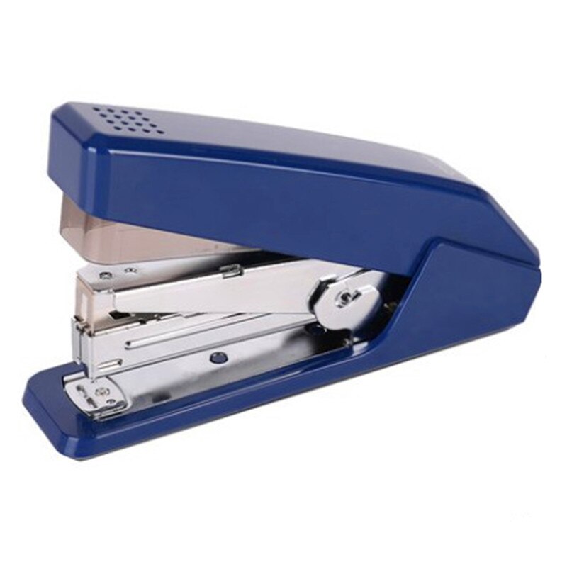 1 pcs MIRUI effort stapler one finger press easy office 20pages large thick standard stapler school office supplies: Blue