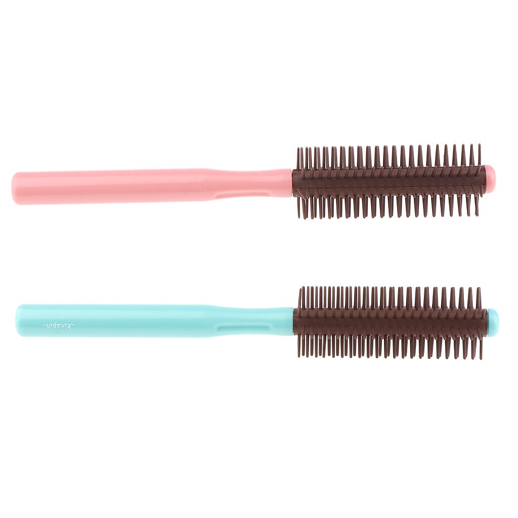Round Brush &amp; Detangling Brush, Resin Hair Styling Brush For Blow Drying, Styling, Curling &amp; Straightening