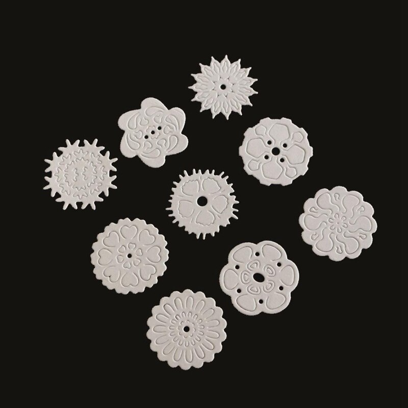 Sizzix Framelits - Juego De Troqueles Ovalados Con Sellos, 6