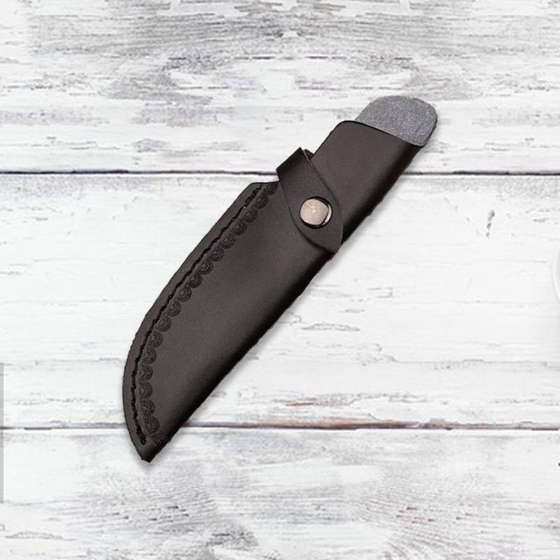 Knife Protective Cover Leather Sheath Belt Knife Sheath With Waist Belt Buckle Pocket Multi-function Tool