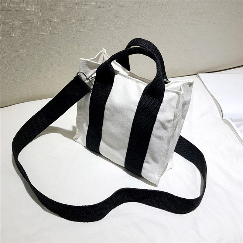 Damen-schultertasche im koreanischen stil, frische, kleine, lässige damen-schultertasche, damen-canvas-taschen