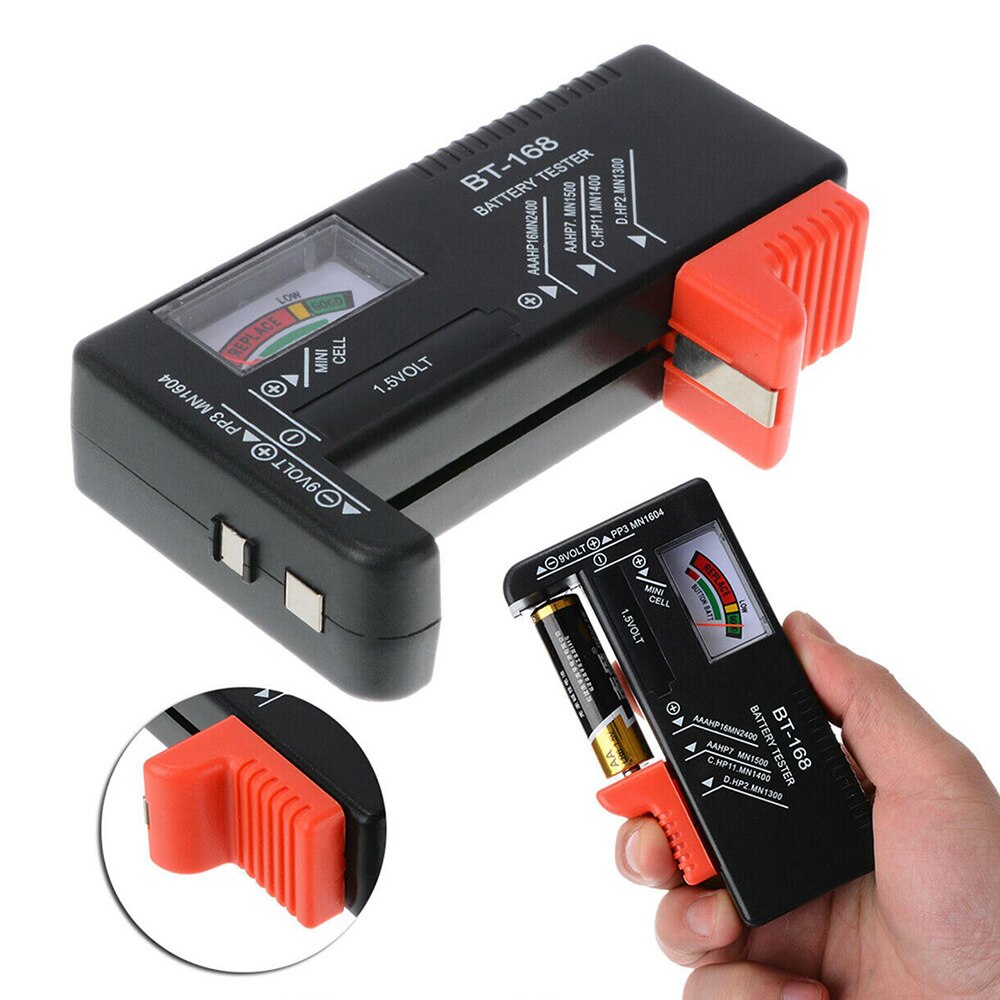 Universal battery tester aaa aa CD 9V 1.5V Button Cell Battery Volt Tester measuring instruments battery diagnostic-tool