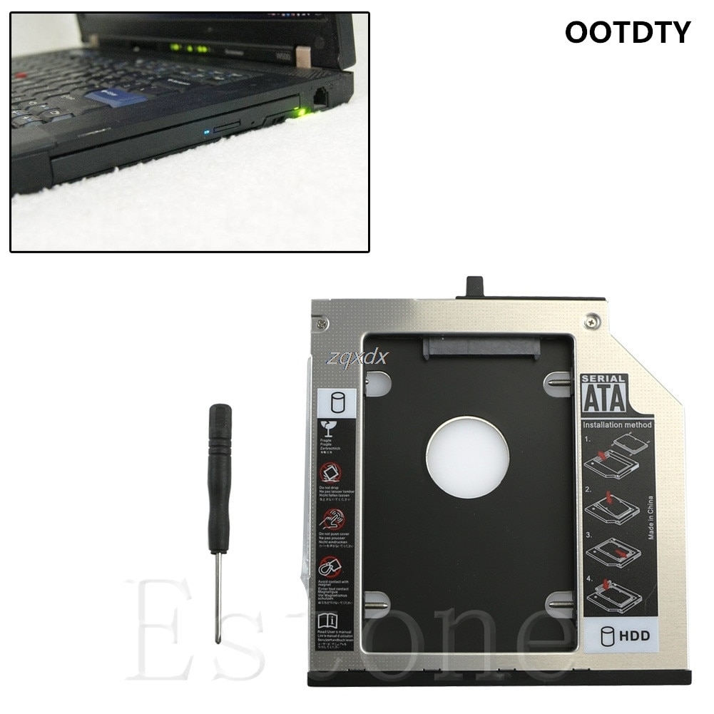 2.5 2nd 9.5mm ssd hhd sata disco rígido disco rígido hdd caddy adaptador baía para 2.5 "disco rígido sata/CD-ROM sata-bit hdd caddy