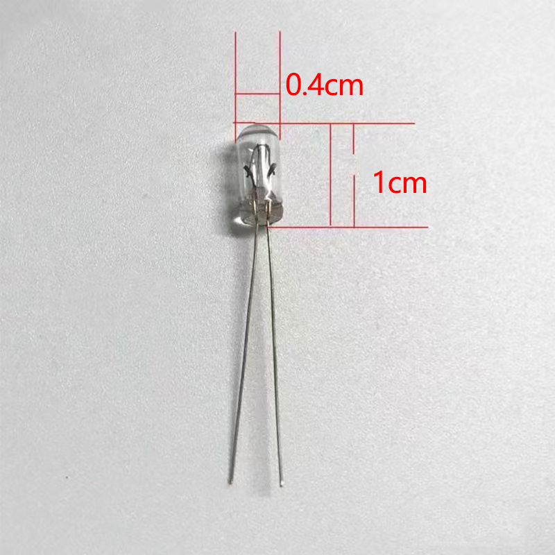 10 Uds 3V 6V 9V 12V 24V Mini bombilla indicadora 3mm/4mm/5mm lámpara bombilla Edison filamento incandescente bombilla de arroz: Oro / Azul oscuro