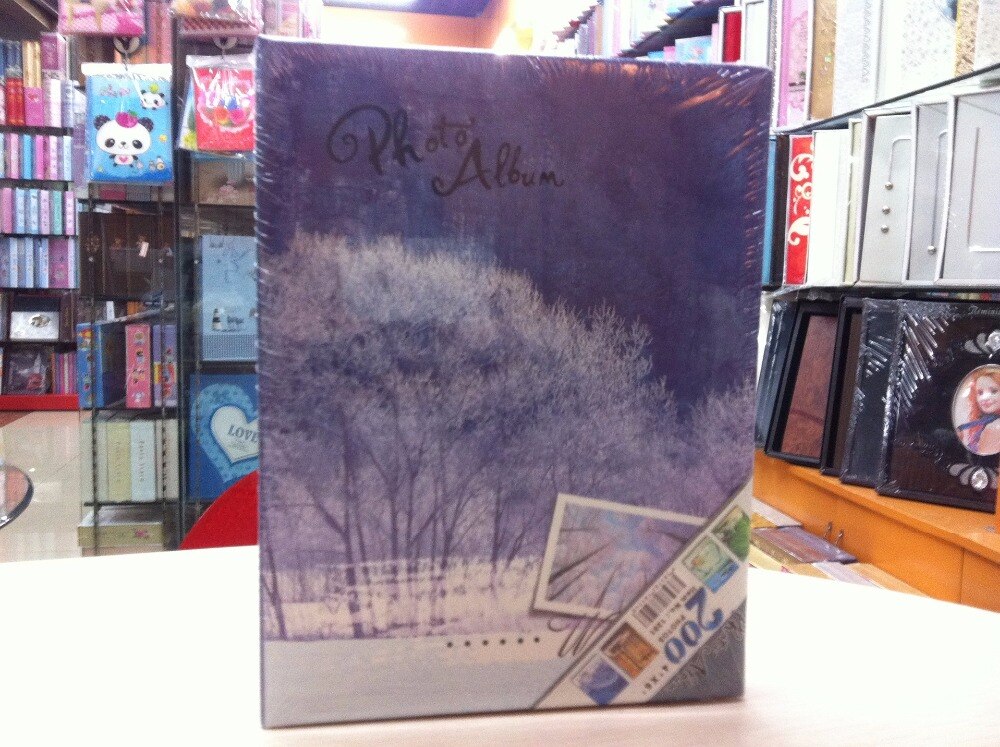 200 Sheets Season Photo Album Scrapbook Interleaf Type Classical 6 Inch Sping Paper Photo Album