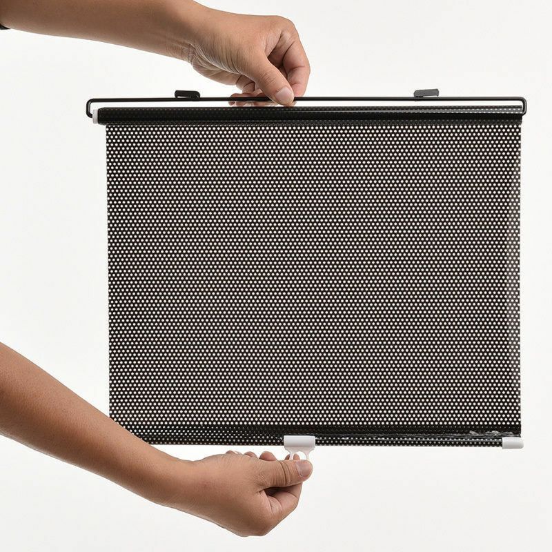 Auto bil sort rude rullegardin solafskærmning vindskærm solafskærmning 58 x125cm 28tb