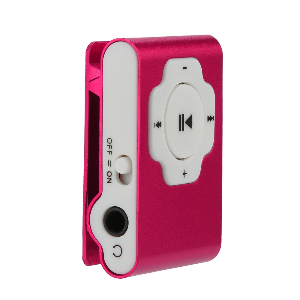 Mini reproductor de Mp3 Usb portátil, compatible con tarjeta Micro Sd, Tf, 32gb, deporte, música, multimedia, Mp3, Bluetooth, Radio, Fm, Usb, reproductor de Mp3: Rosa