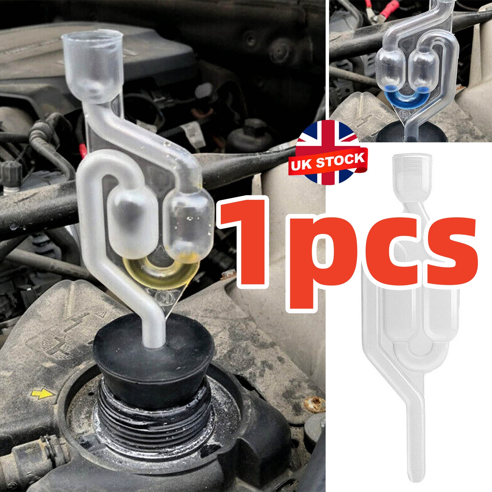 Testeur de fuite de Combustion, outil détecteur pour joint de culasse, fuite de gaz de Combustion, contrôle du moteur, outil de Diagnostic, accessoires de voiture: Bleu