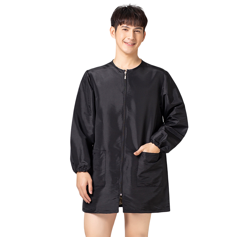 Uniforme de travail à fermeture éclair pour barbier , Cape de coiffeur, vêtements de travail, tablier de toilettage pour animaux de compagnie