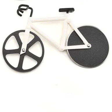 Pizzasnijder Roestvrij staal Fietsvorm Wiel Fietsroller Pizza Chopper Snijmachine Pizzasnijmes Keukengereedschap: Donker Kaki
