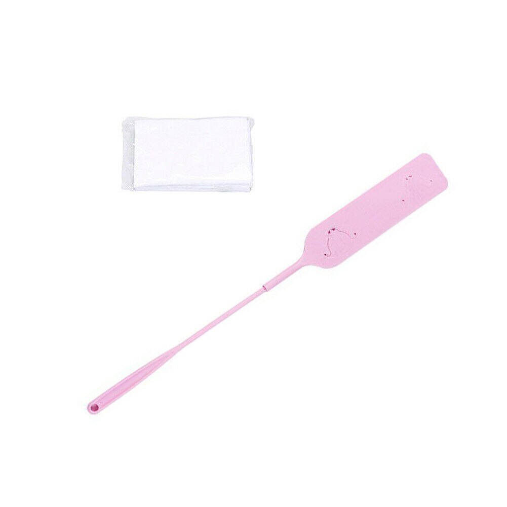 Plumeau à sangle Flexible en plastique | Avec tissu Non tissé, brosse de nettoyage des fentes hygiéniques: Rose