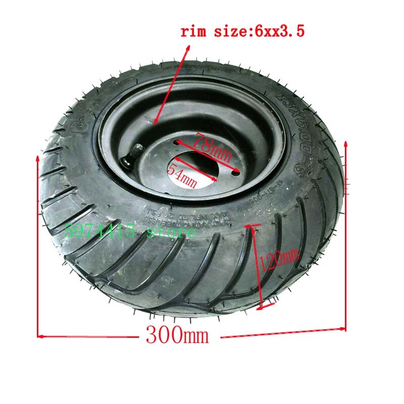 High Performance High Performance Of 13x5.00-6 Good Tubless Tire Fit Kart Karting Atv Utv Buggy