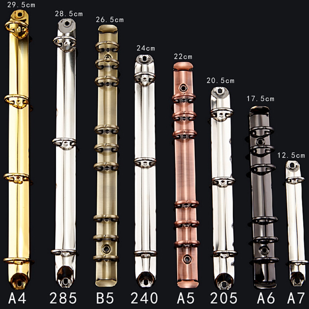 Colorful A4 A5 A6 metal spiral binder clip stainless steelbinder file folder clip ring binder clip iron clip
