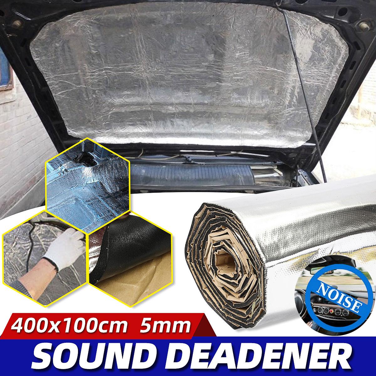 Car Truck Firewall Heat Sound Deadener Insulation Mat Noise Insulation Wool Car Heat Sound Thermal Proofing Pad 400x100cm 5mm