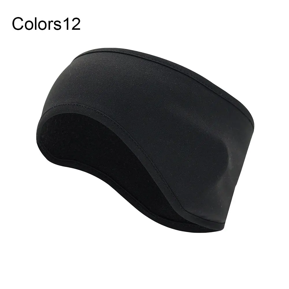 Ear Muffs Headband Women Men Winter Sweatband Running Headband Ear Warmer Fleece Ear Cover Outdoor Sports Hair Sweat Hair Bands: SKY BLUE