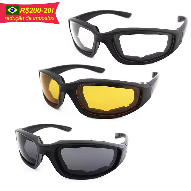 Gafas universales para motocicleta, gafas de sol polarizadas para protección ocular, gafas para Moto a prueba de viento, lentes transparentes antivaho UV400