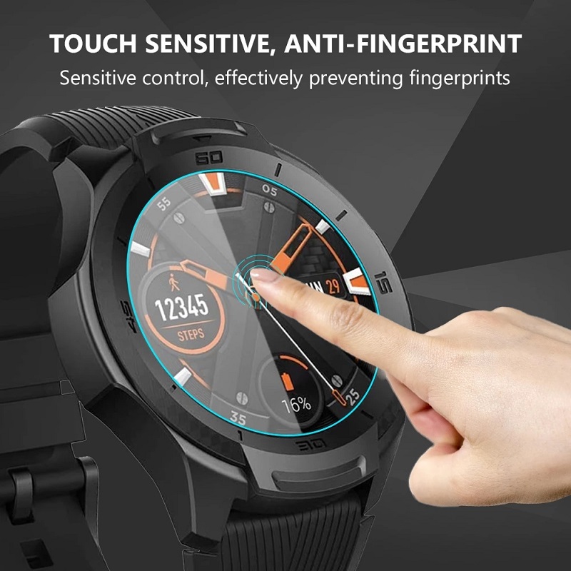 IDaPro 4x Schermbeschermer Voor TicWatch Pro 5 / Pro 3 Ultra - 9H Gehard Glas - Anti-Bubbel En Krasbestendig
