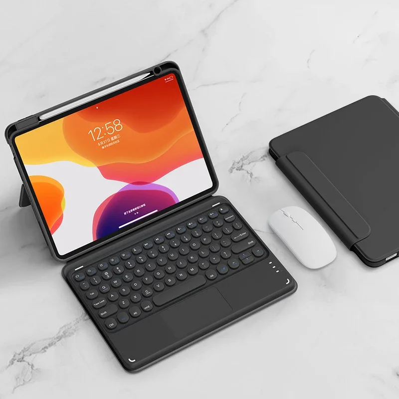 Funda magnética de rotación para iPad Air 6, 2024, 10,9, Air 4, 5, 10. ª generación, teclado 10,2, 7, 8, 9. ª, Air 3 Pro 11, funda con ratón gratis