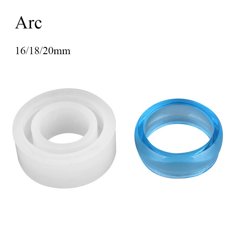 Kit de resina epoxi, moldes de silicona para anillo, gotero de 3 tamaños, joyería, anillos de 16/17/18mm, hechos a mano, accesorios, , 1 ud.
