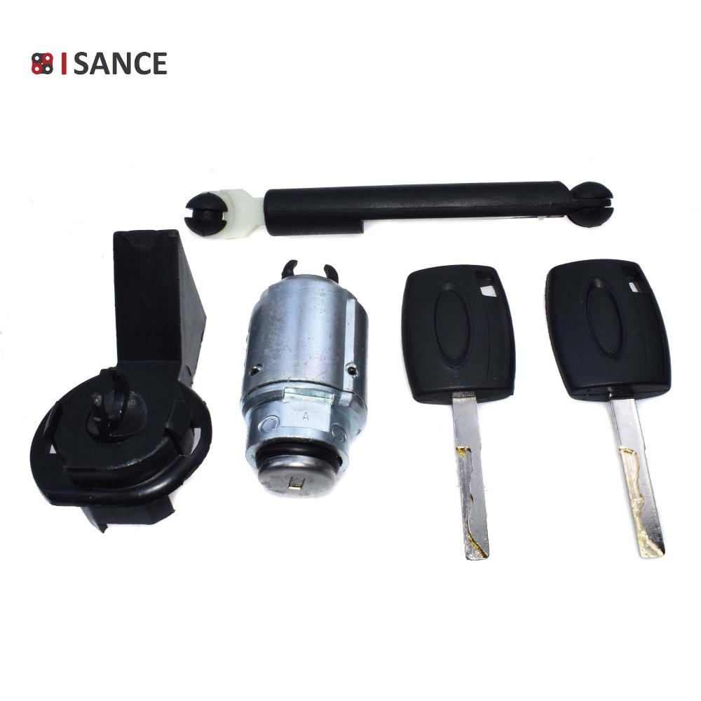 ISANCE Hood Bonnet Lock Release Lock Cylinder Kit 2 Keys For Ford Focus II Mk2 2004 OE# 1355231 , 4M5AA16B970AB