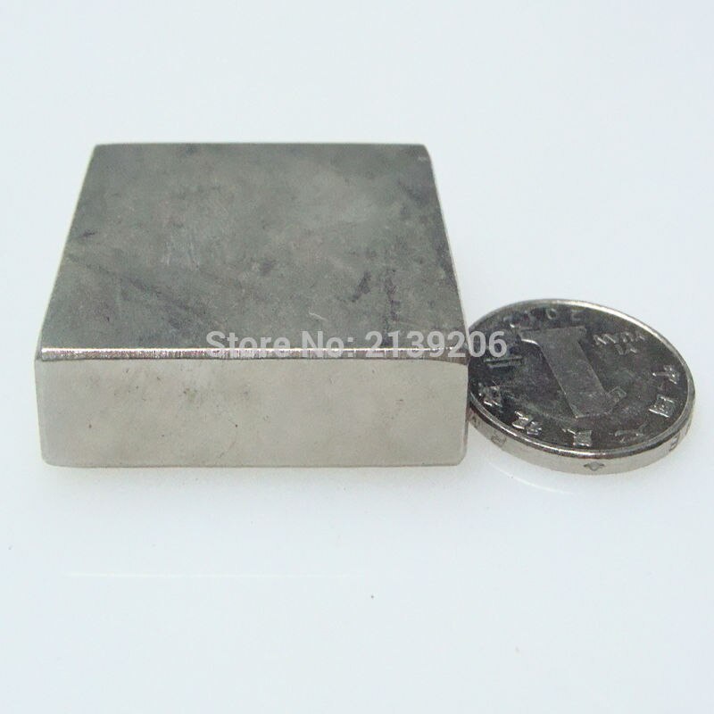 1Pcs 50*50*30Mm Extreem Sterke Power Gesinterde Neodymium Ndfeb Permanente Zeldzame Aarde Magneet Fasterners