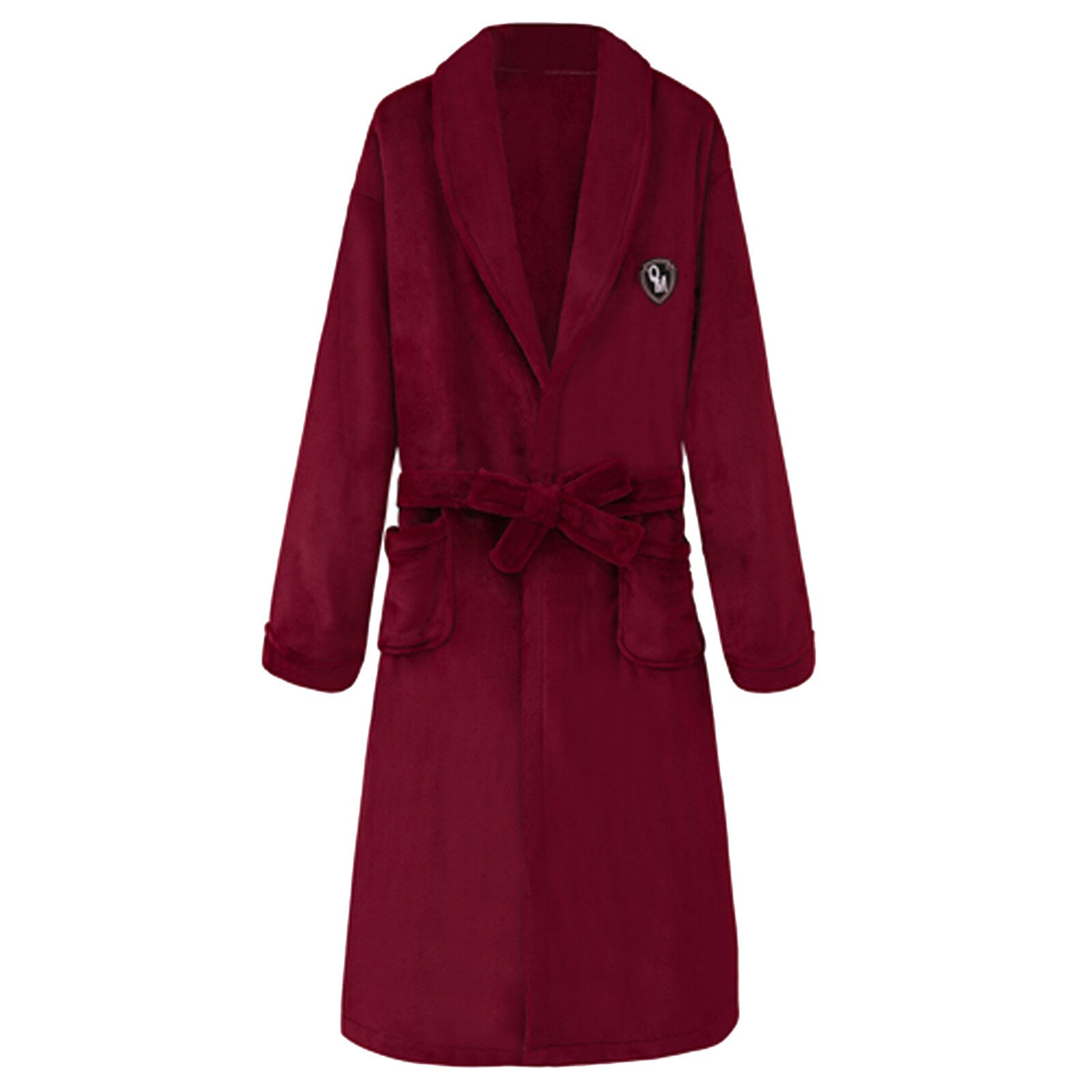 Winter Gewaden Voor Vrouwen Mannen Verlengd Coralline Badjas Lange Mouwen Gewaad Flanellen Kimono Badjas Badjassen Nachtkleding
