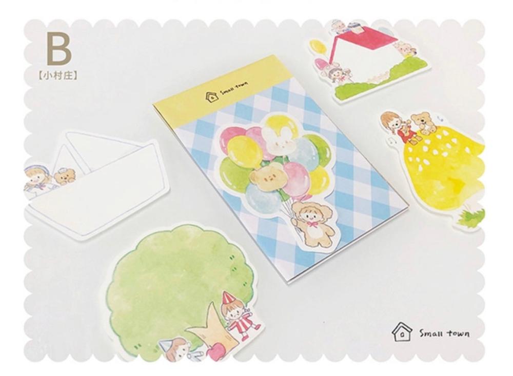 Lovely Girl Memo Set Writing Pad for Card Making DIY Scrapbooking Bullet Journal Planner Notes: B