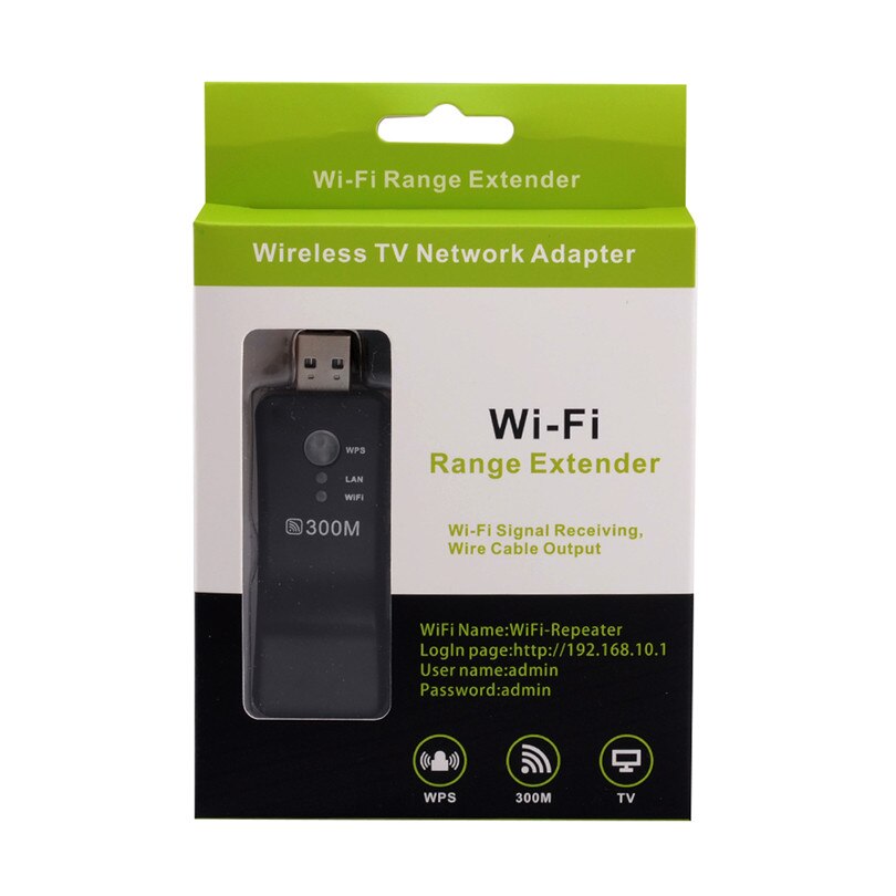 Usb wifi range ethernet trådlöst tv nätverkskort 300 mbps smart tv wifi adapter med  rj 45 port för samsung sony lg: Default Title