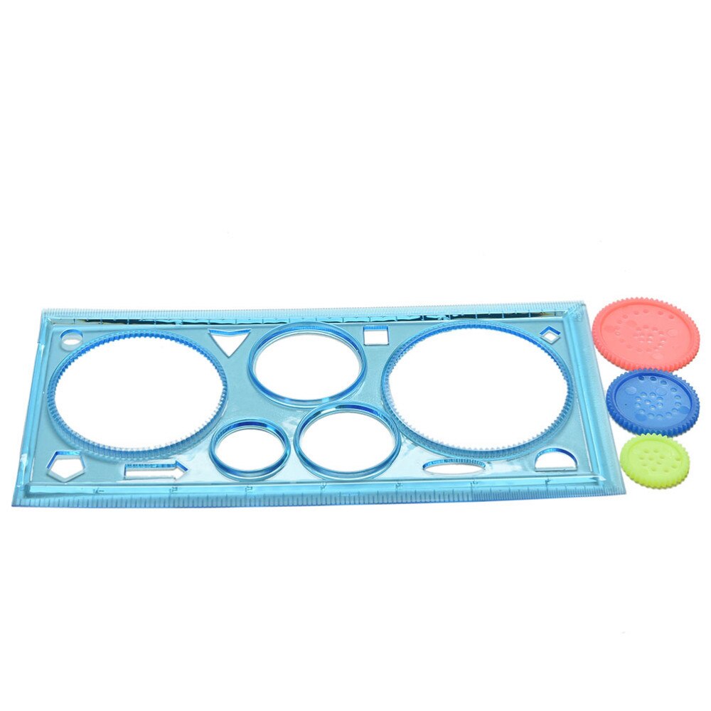 1PC Kids Children Spirograph Geometric Ruler Learning Drawing Tool Stationery For Student Drawing Set 20cm*10cm