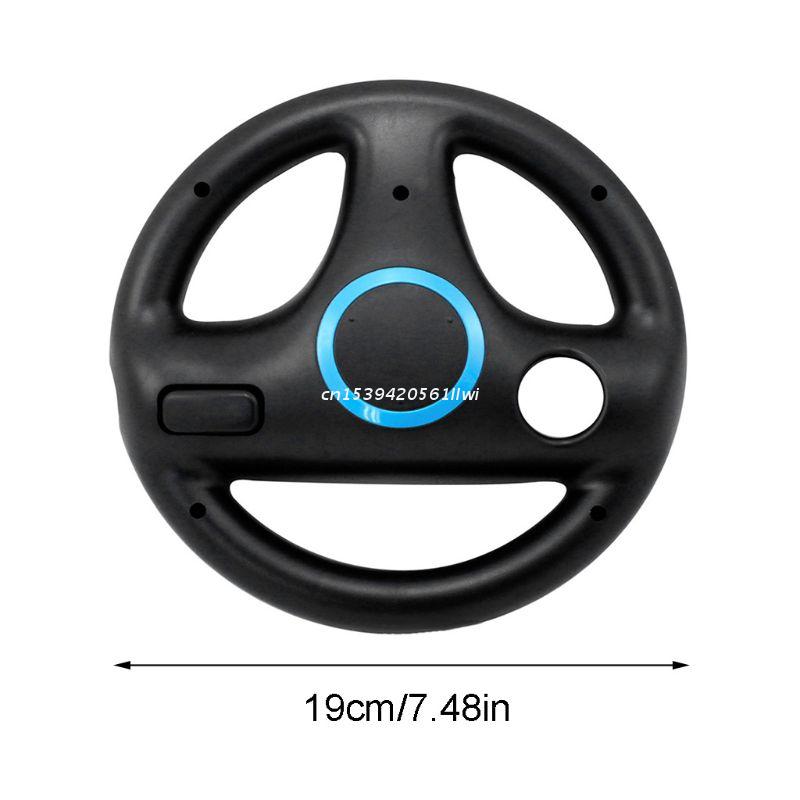 Volante ABS de 3 colores con 4 ventosas para Wii Kart, consola de control remoto para juegos de carreras,