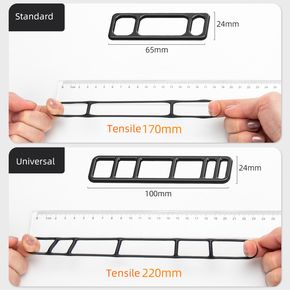 Mixsas siliconen elastische band voor auto-dashcam, 4 stuks, bevestigingsbandjes voor autospiegel, dvr, gps-camera, rubberen accessoires