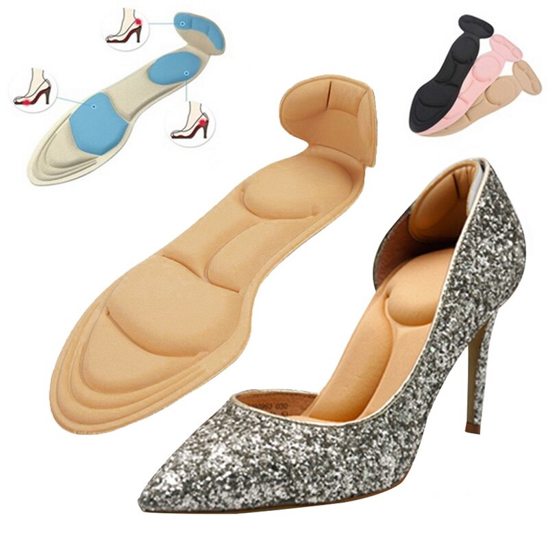 1 Paar Comfort Ademend Damesmode Inlegzolen Massage Hoge Hakken Schoenen Inlegzolen Anti-Slip