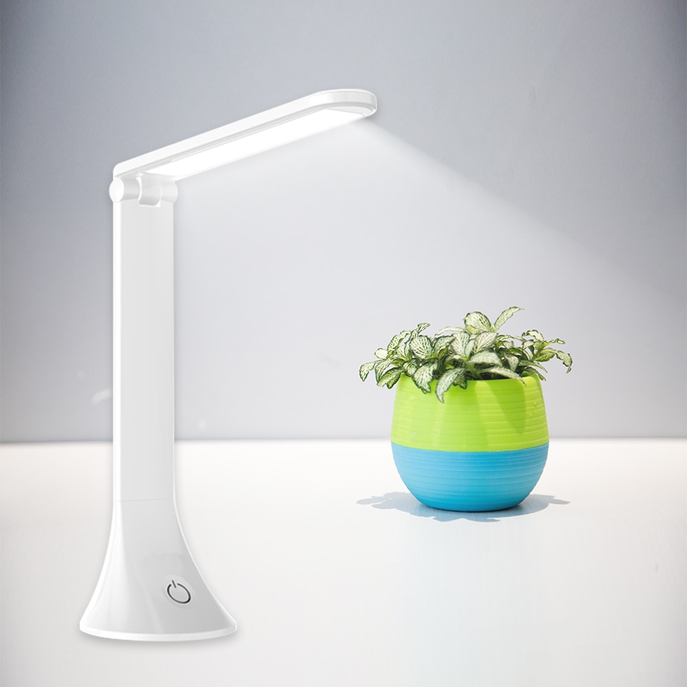 Dimmable LED Desk Lamp ,Touch Dimmer, Daylight White, Eye Care Natural Light,USB Powered , Office Task Lamp for Reading,Study