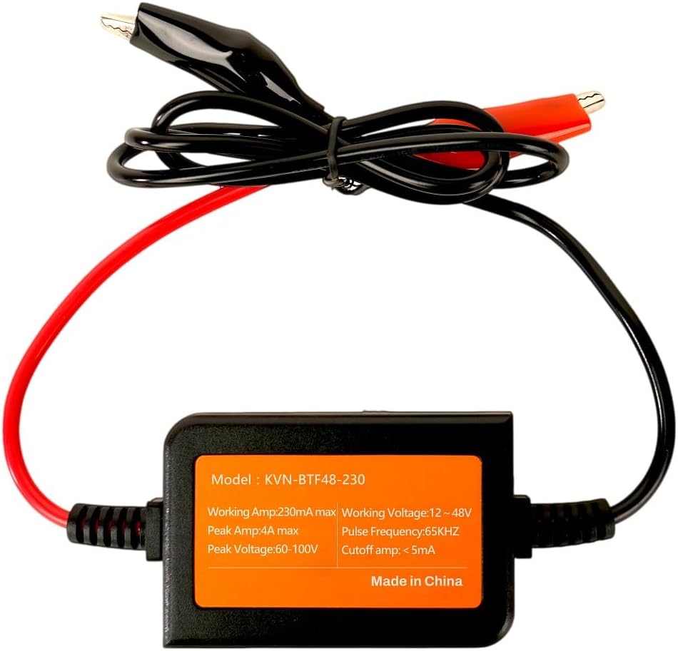 400AH Lead-Acid Battery Desulfator Battery Maintainer Auto-Setting for 12V-48V Auto Pulse Battery Revive Battery Regenerator