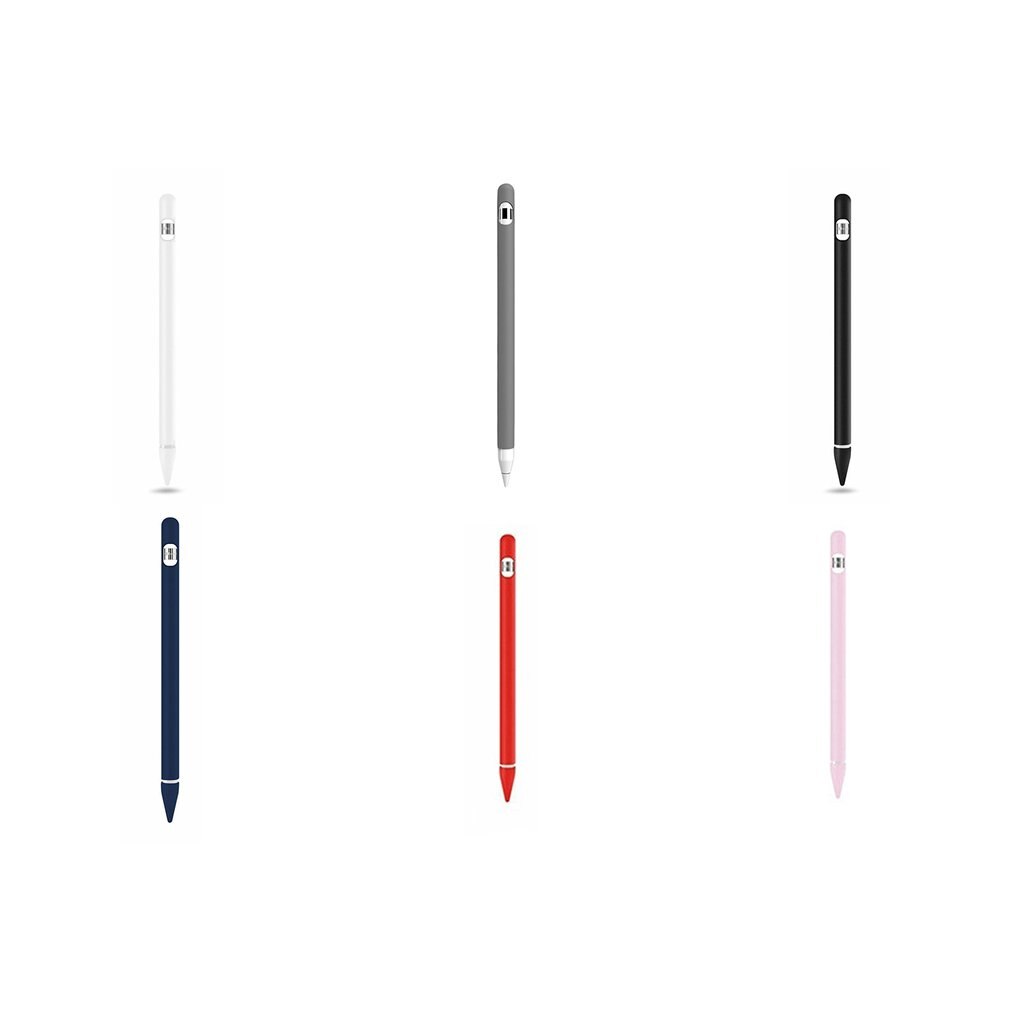 De silicona de colores Compatible para Apple lápiz 1st caso Compatible para iPad Tablet Touch Pen Stylus manga Protector de la piel
