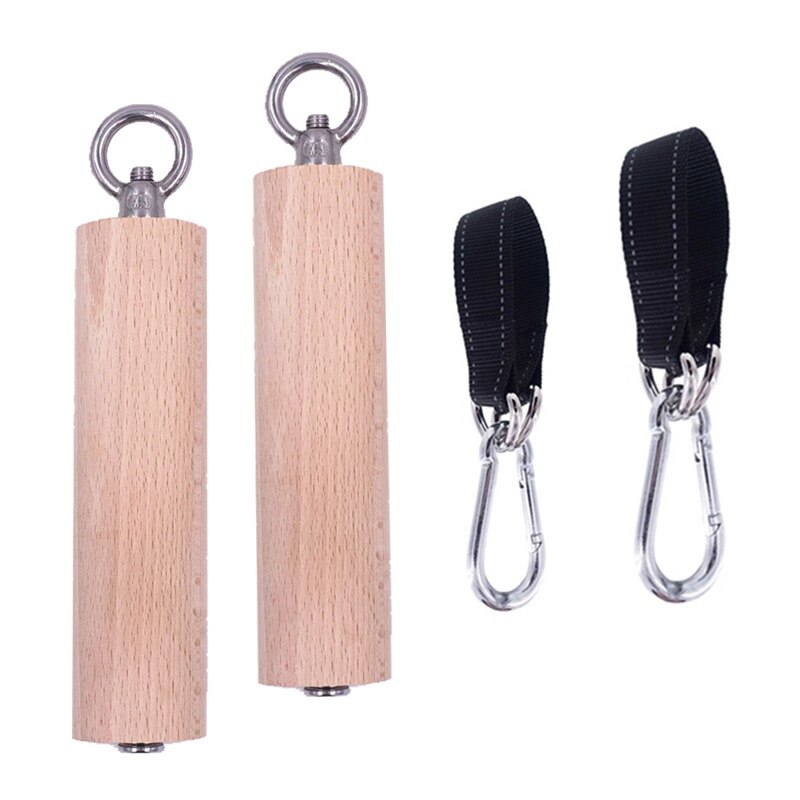 Fitness Wooden Climbing Holds Grips Set Pinch Training Finger Pull up Gripper Strengthener Forearm Exerciser Training Tools: Size S with strap