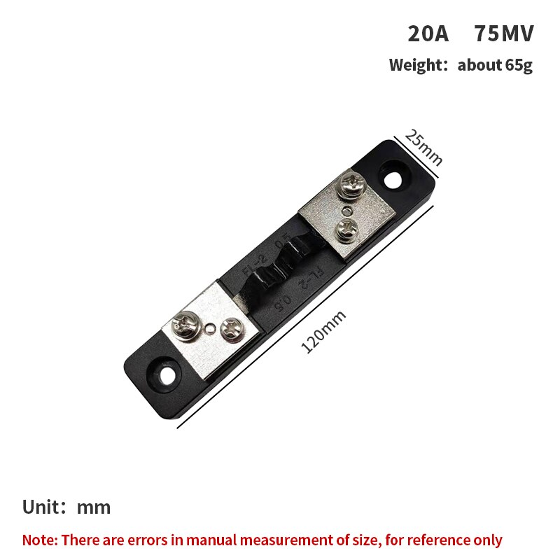 1PC FL-2 10A 15A 20A 30A 50A/75mV External Shunt DC Current Meter Shunt resistor For Digital Ammeter amp DC amperometro Pointer