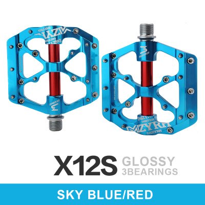 MZYRH mountain bike pedal bicycle pedal aluminum alloy bearing Palin road bike folding car universal cross-border: Fine polishing-3
