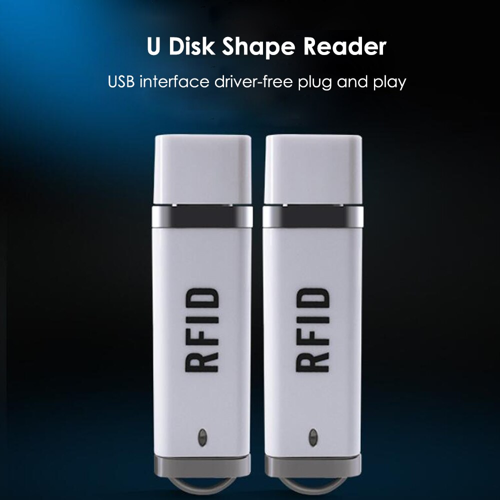 Draagbare Rfid Ic Id Kaartlezer Mini Usb 125Khz Kaartlezer Play En Plug Non Driver Voor